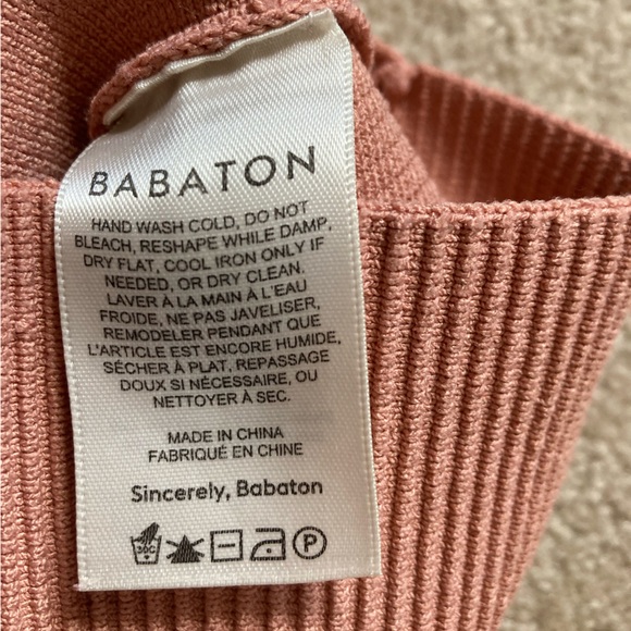 Aritzia Wilfred sculpt knit cropped tank, heirloom pink, size S - Picture 8 of 8